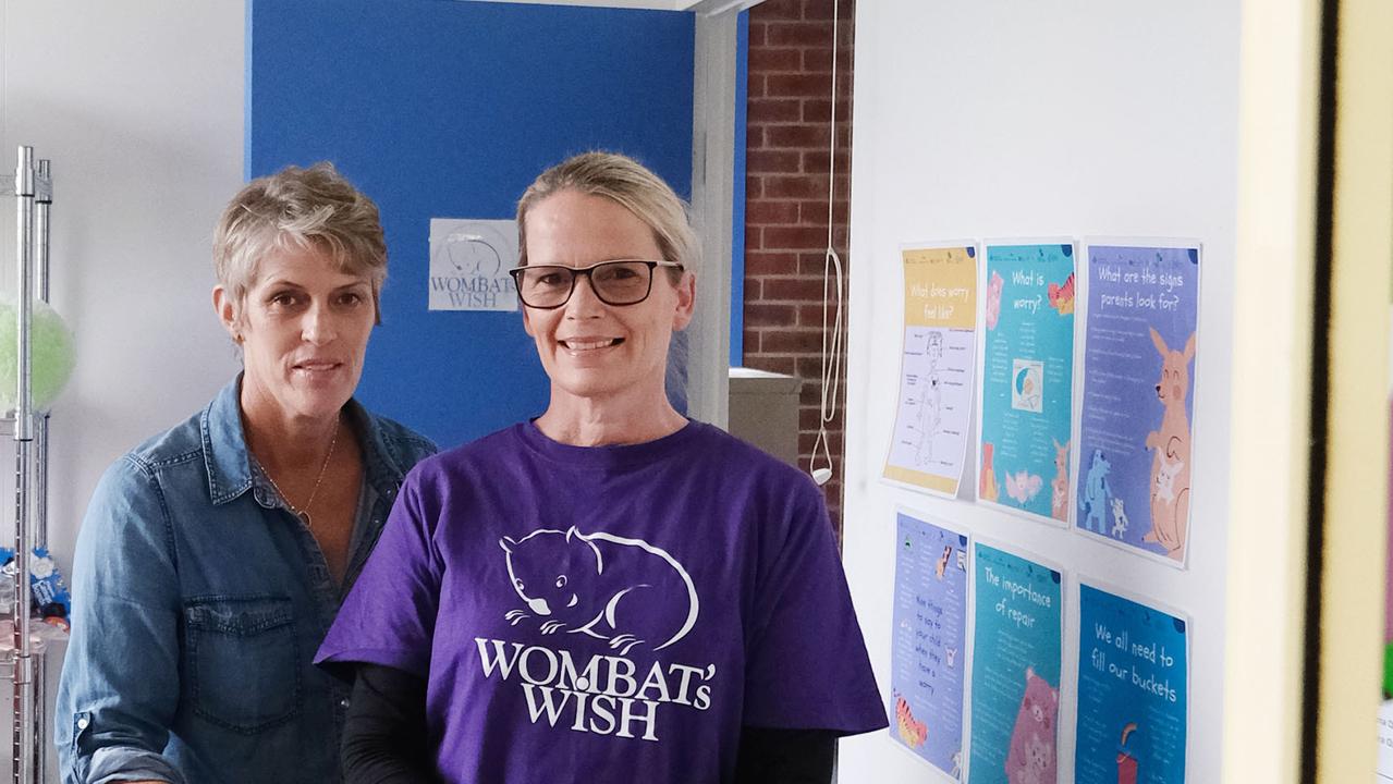 Wombat's Wish a A leading not-for-profit organisation providing specialised grief support to children and young people across Victoria, who have experienced the death of a parent. The charity has outgrown its current space in Drysdale  and is asking for the community to help find a suitable space for its programs and services. 
pic shows Wombat's Wish client Kat Dunell and Community Engagement Officer Suzy Coad at the current Wombat's Wish site.
Picture: Mark Wilson
