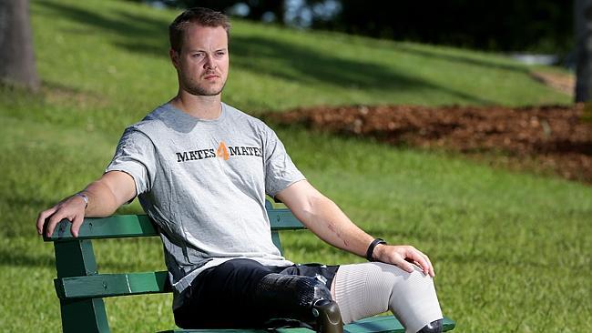 Sapper Curtis McGrath lost both legs when an IED went off during his first tour in Afghan