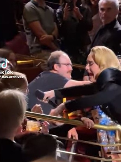 Adele spots Celine Dion. Picture: TikTok