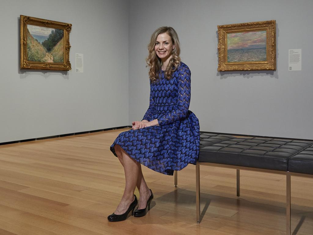 Portrait of Katie Hanson, William and Ann Elfers Curator of Paintings, Museum of Fine Arts, Boston. Photo: Jonathan Hokklo