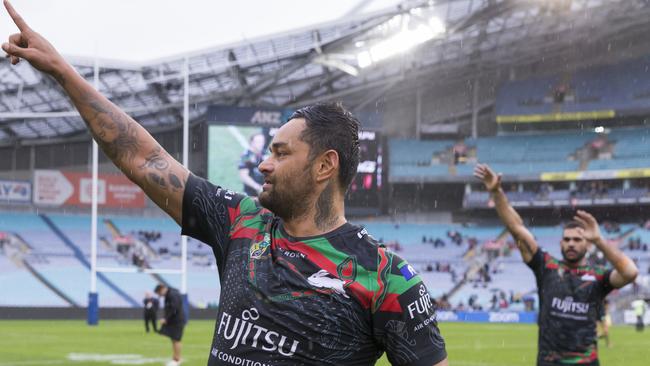 No one sums up Souths’ journey like Sutton can. (AAP Image/Craig Golding)