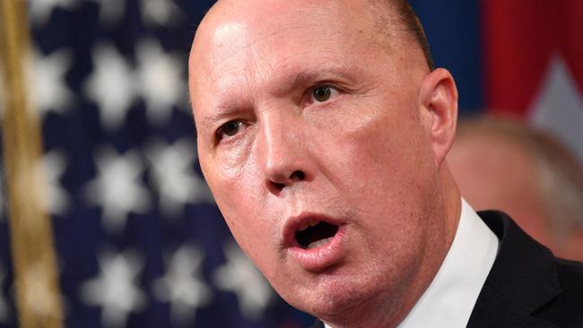 The new Defence Minister Peter Dutton. Picture: AFP