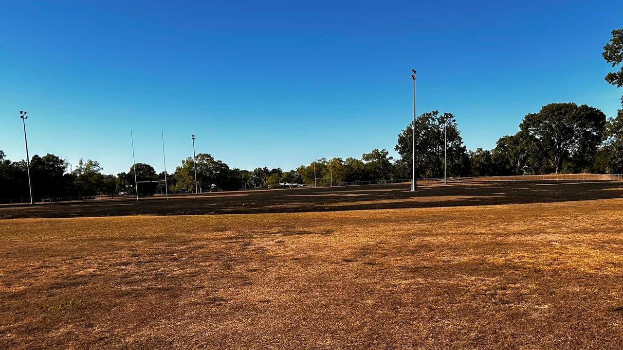 Moulden Oval was burned after cracker night disrupting Northern Sharks training.