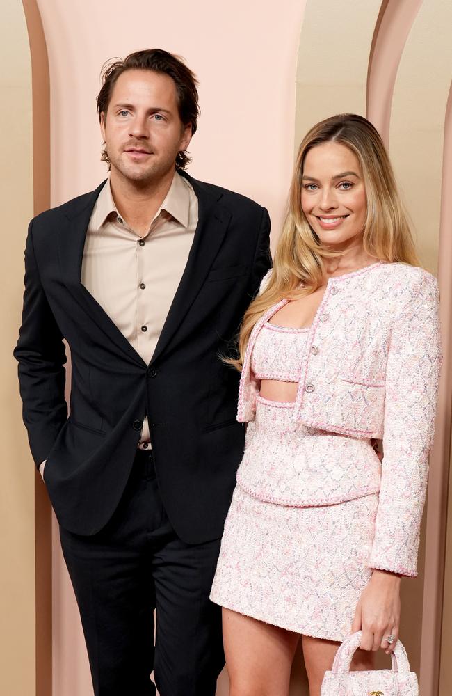 Margot Robbie and Tom Ackerley are believed to be expected their first child. Picture: Getty Images