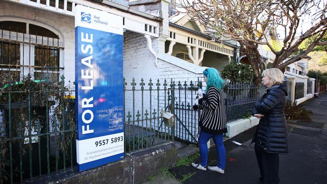 A rental property open for inspection in Newtown in Sydney’s inner west. Photographer: Adam Yip