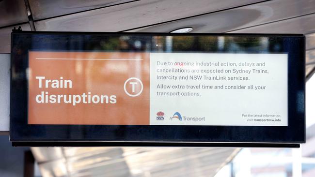 The NSW government blamed industrial action for the disruptions. Picture: NewsWire / Damian Shaw