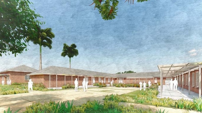 The masterplan includes adaptive reuse of the historic barracks.