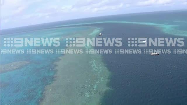 Aerial vision of the site of Wednesday's Whitsundays helicopter crash  Video: Nine News Queensland