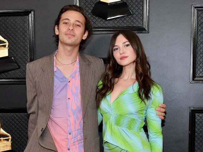 Flume and Paige Elkington at ht 2020 GRAMMY in Los Angeles. Picture: Amy Sussman/Getty Images)