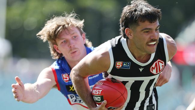 Riley Bonner during his time with Port Adelaide. Picture: SANFL Image/David Mariuz