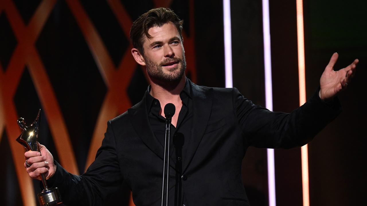 Chris Hemsworth speaks as he accepts the AACTA Trailblazer Award during the 2022 AACTA Awards. (Picture: James Gourley (Getty Images)