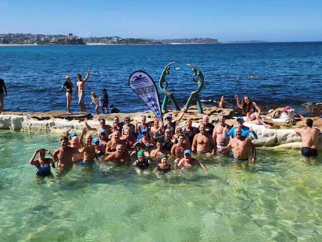 Volunteering for charity: competitors in the 2024 Ocean Rockpool Tour charity swim.