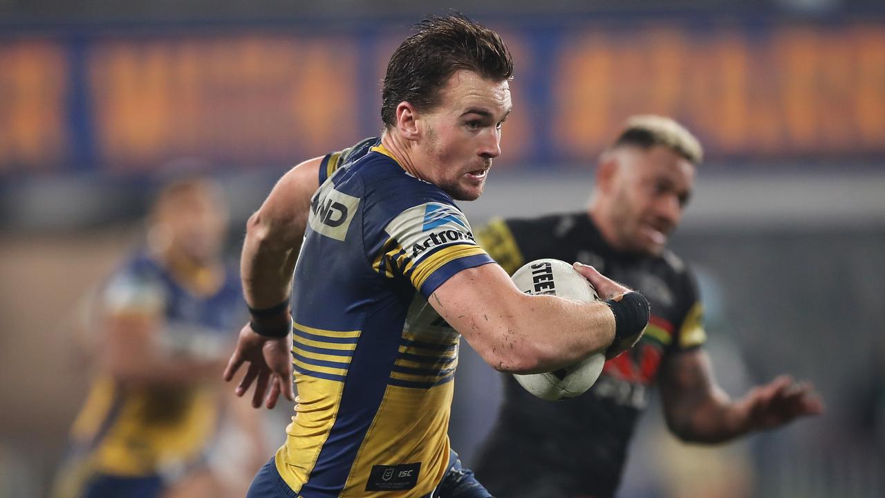 Parramatta fullback Clint Gutherson has played every minute of the 2020 season for the Eels. Picture: Mark Kolbe/Getty Images