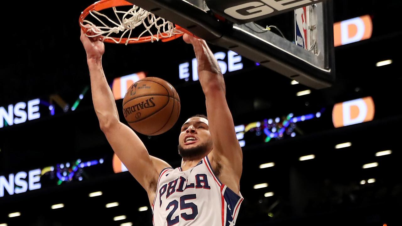 Ben Simmons may not play for the Boomers at next year’s Tokyo Olympics if the 2020-2021 NBA season is delayed. Picture: Elsa/Getty Images