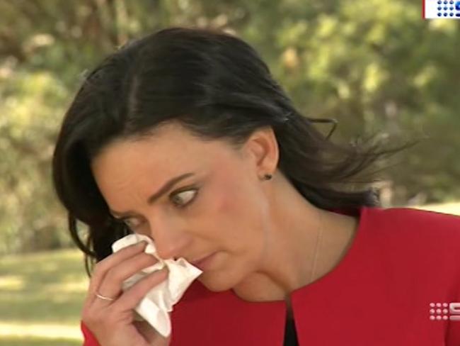 Husar announced she was quitting politics in August after the allegations. Picture: 9 NEWS