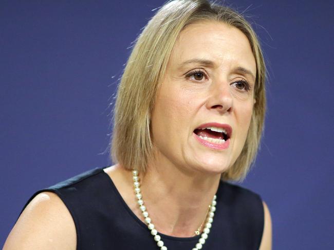 SYDNEY, AUSTRALIA - NewsWire Photos APRIL 08, 2021 - The Deputy Labor Leader in the Senate, Kristina Keneally speaking at her press conference at the Commonwealth Parliamentary Offices in Sydney.Picture: NCA NewsWire / Christian Gilles