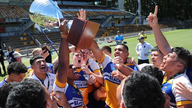 Happy days for the players from Patrician Brothers Blacktown.