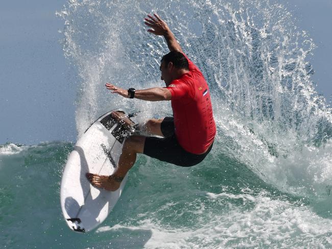 Joel Parkinson competing at the 2024 Usher Cup at Snapper Rocks. Picture: Supplied.