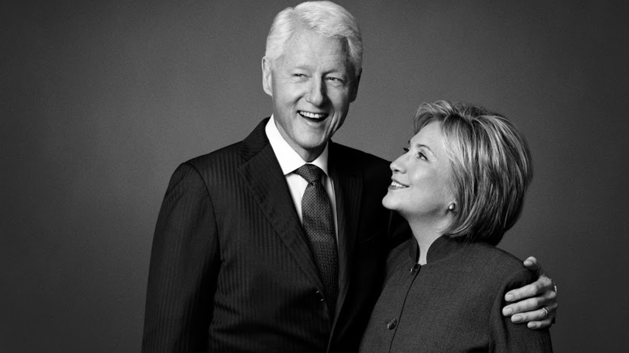 Renowned Australian photographer, Russell James, took this photo of Bill and Hillary Clinton.