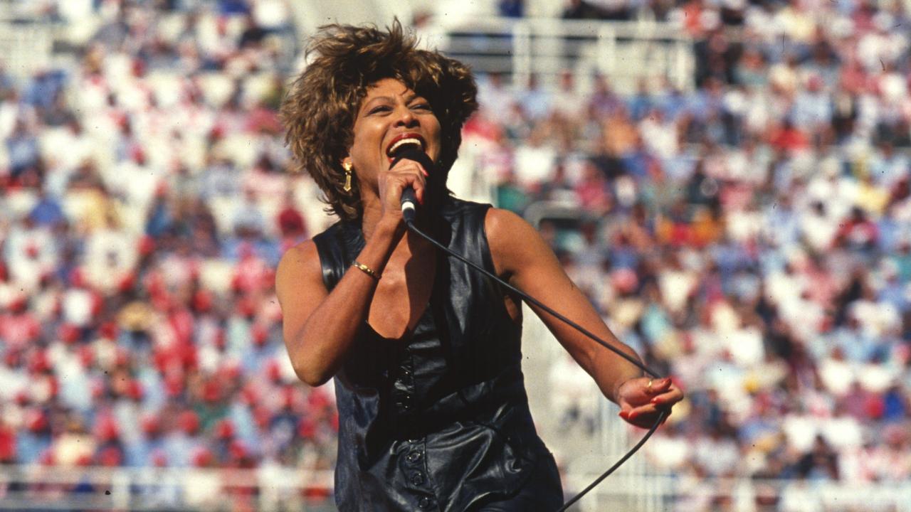 Tina Turner at 1993 Grand Final Picture: Action Photographics/NRL Images