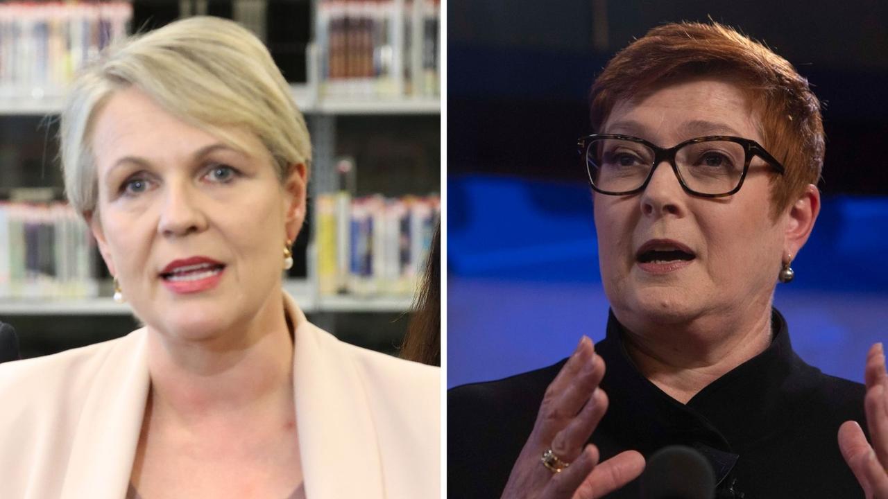 Shadow Minister for Women, Tanya Plibersek and Liberal’s Minister for Women Marise Payne.