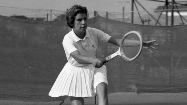 Court holds Brazilian great Maria Bueno in high esteem. Picture: Ray Saunders The Courier-Mail Photo Archive