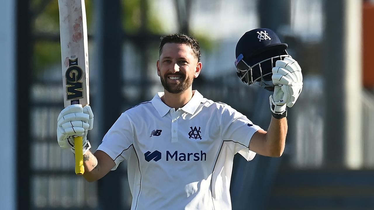 Matt Short returned for Victoria with his fourth first-class century since February as he came in at No.5 to rescue his side against Queensland in Mackay. Picture: Albert Perez / Getty Images