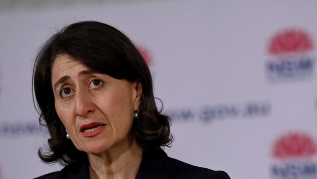 NSW Premier Gladys Berejiklian in Sydney on Thursday. Picture: Bianca De Marchi