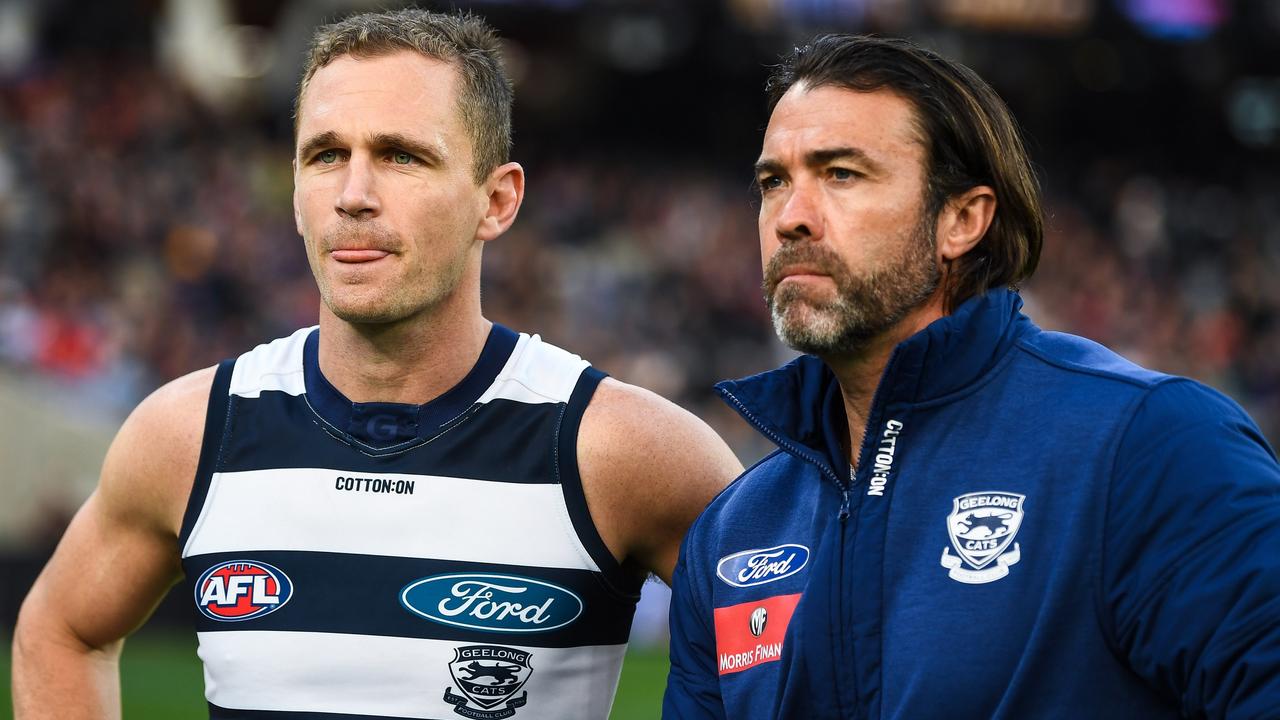 The Cats bow out of the preliminary final in devastating fashion. Picture: Getty Images.