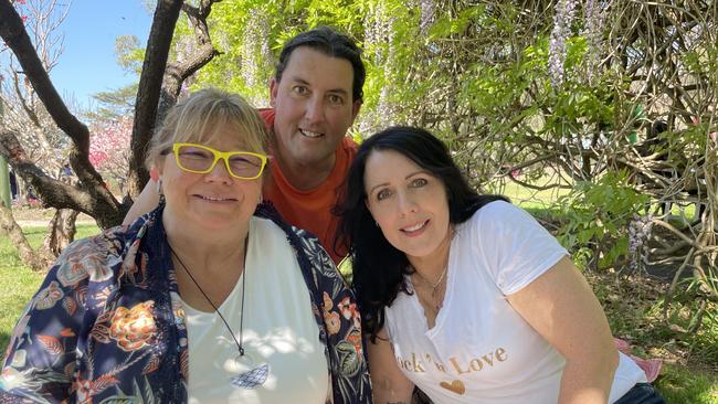 Sharon and Paulie Philippa of Shellharbour, and Dette Northey of Bathurst.