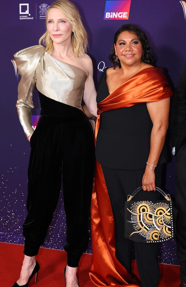 With Cate Blanchett at the AACTA Awards in February. Picture: David Clark