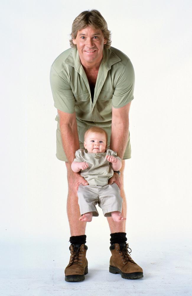 Steve Irwin with son Robert.