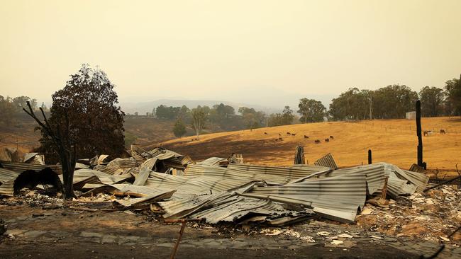 A Need for Feed Hay Convoy provides much needed relief to the isolated town of Buchan in the aftermath of the Victorian Bushfire crisis. Picture: Mark Stewart