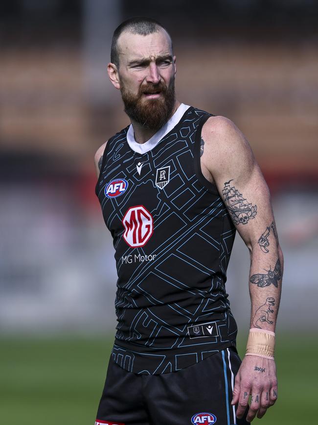 Charlie Dixon will sit down with Port post-season. Picture: Mark Brake