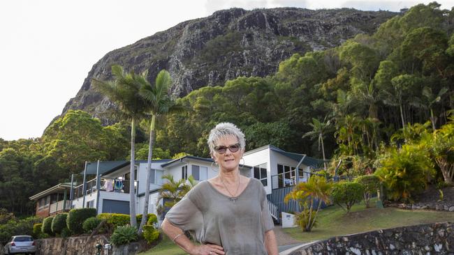 Sunshine Coast resident Lyn McGlade has a house that backs on to Mount Coolum National park. Picture: Sarah Marshall