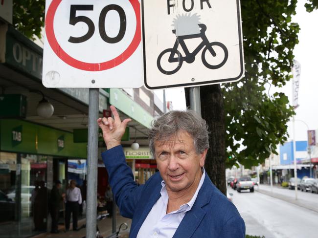 Pedestrian Council founder Harold Scruby has fought to uncover government documents about ramping up the power of e-bikes. Picture: Craig Wilson