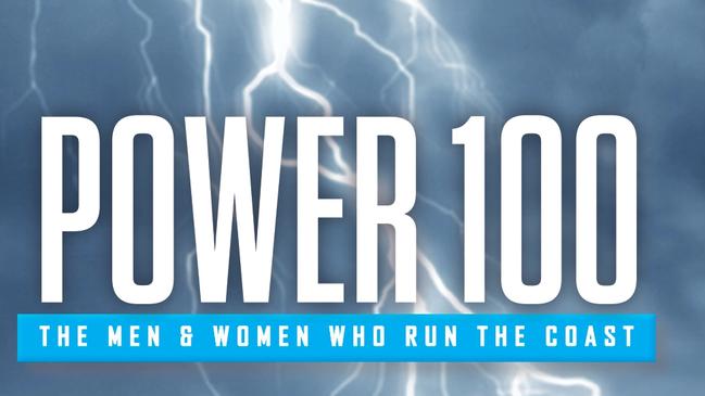 Power 100 artwork and promotional posters for Gold Coast Bulletin