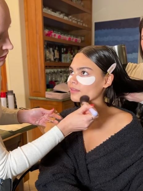 Barbie star Ariana Greenblatt wears Naked Sundays at the SAG awards. Picture: Instagram