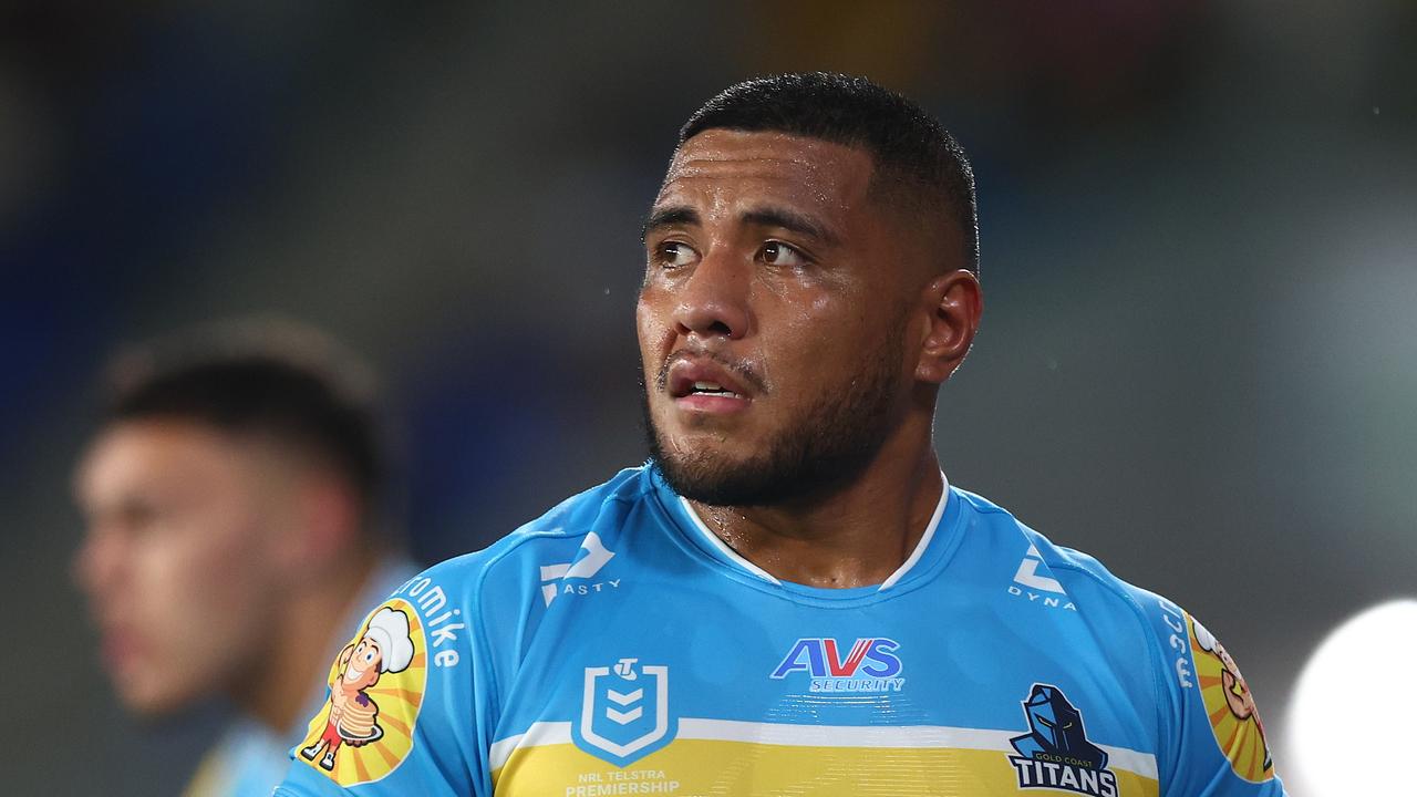 The Titans have locked in another star player with Moeaki Fotuaika agreeing to a contract extension. Picture: Chris Hyde/Getty Images