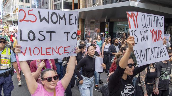 The protesters marched from Belmore Park to Hyde Park in Sydney. NewsWire / Simon Bullard.