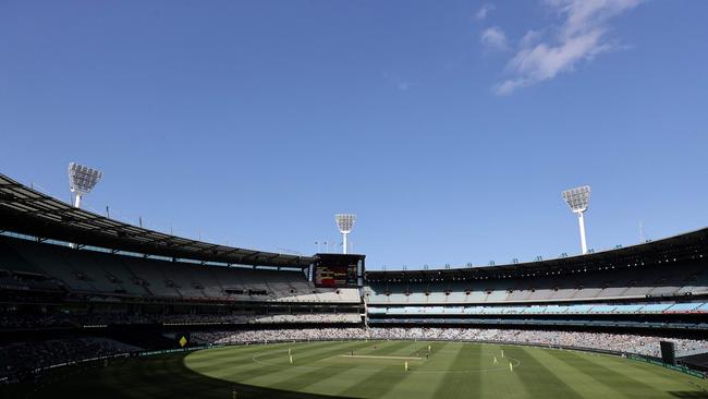 The MCG was largely empty during the Australia vs West Indies clash on Friday. Picture: Martin Keep / AFP.