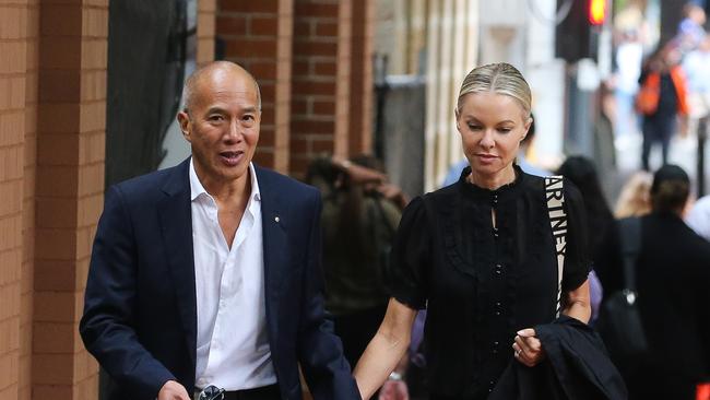 Dr Teo arrives with fiancee Traci Griffiths. Picture: Gaye Gerard/NCA Newswire