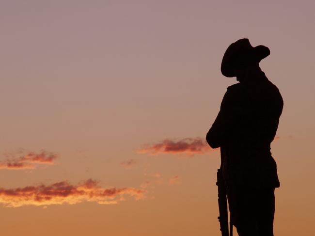 ANZAC Soldier Statue, Evening Light, Sydney, Australia