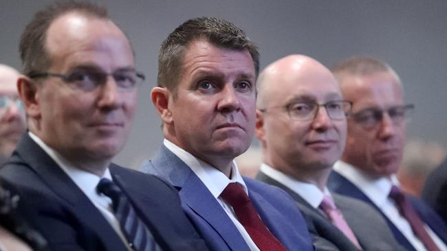 Former premier Mike Baird introduced a gas plan in 2014. Picture: David Geraghty