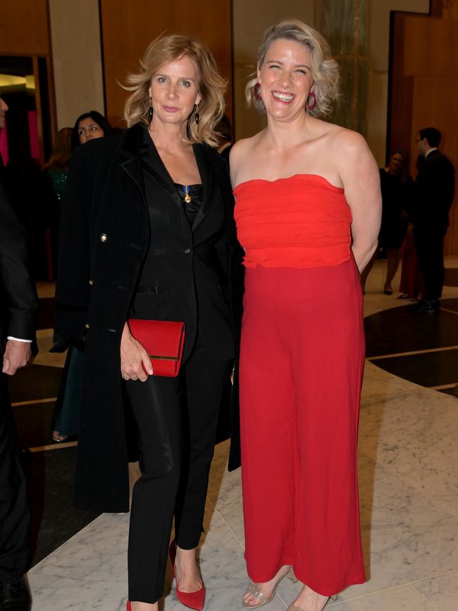 Rachel Griffiths and Home Affairs Minister Clare O'Neil. Picture: Getty Images