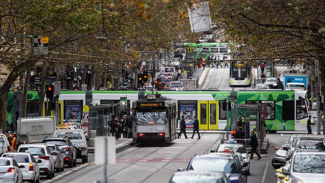 Melbourne’s CBD. Picture: Sarah Matray/NewsWire