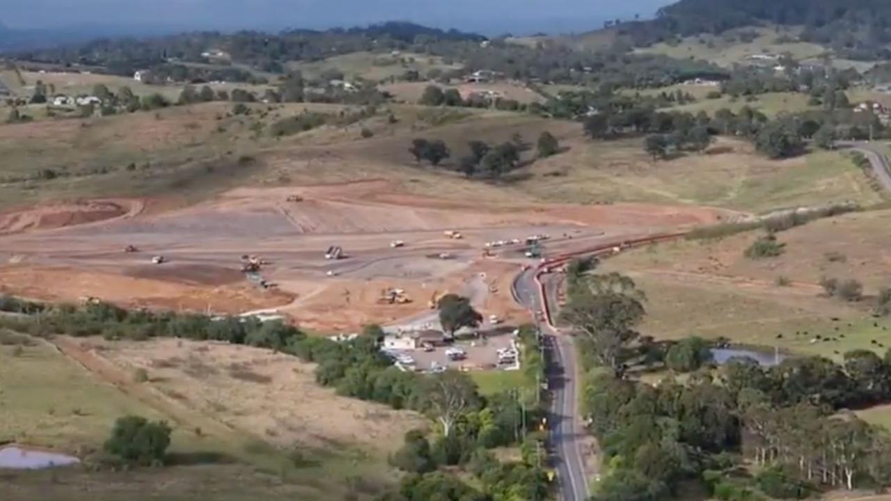 Mining company South32 are building ventilation and mine access facilities in Menangle. Picture: Channel 9/A Current Affair