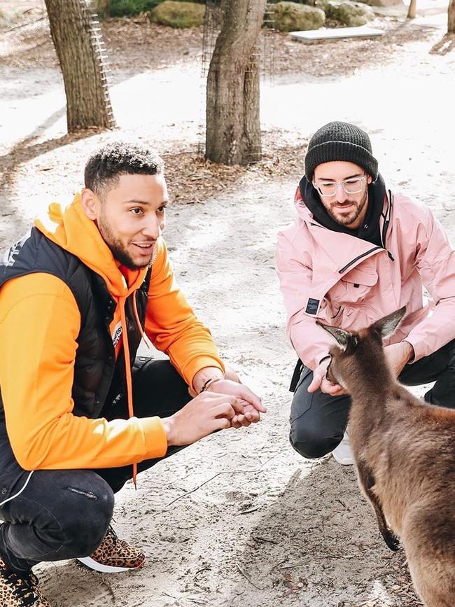 Ben Simmons documented his Melbourne stay on Instagram. Picture: @asubers/Instagram