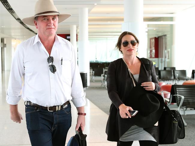 Barnaby Joyce and partner Vikki Campion before the birth of their son. Picture: Kym Smith