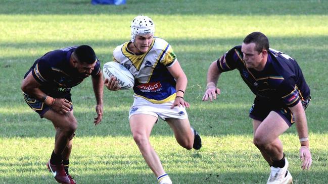 The Murwillumbah Mustangs in action against the Evans Head Bombers during round four of the 2023 Northern Rivers Regional Rugby League (NRRRL) season. Picture: RadUltraSnapS – Russell Burton